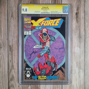 X-Force #2 CGC 9.8 WP SS Signed by Rob Liefeld, 1st Appearance of Weapon X, 2nd Appearance of Deadpool (Cert 2005)