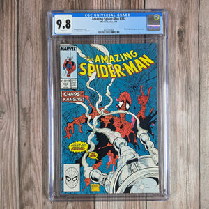 Amazing Spider-Man #302 CGC 9.8 WP ICONIC cover art by Todd McFarlane, 1st appearance of Wes Cassady and Ruth Cassady (Cert 5008)