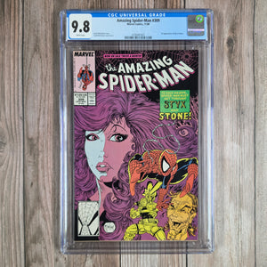 Amazing Spider-Man #309 CGC 9.8 WP 1st Team Appearance of Styx & Stone (Cert 1007)