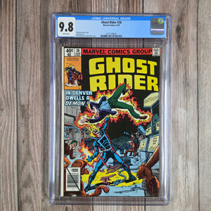 Ghost Rider #36 CGC 9.8 WP First 40-cent cover price issue (Cert 8003)