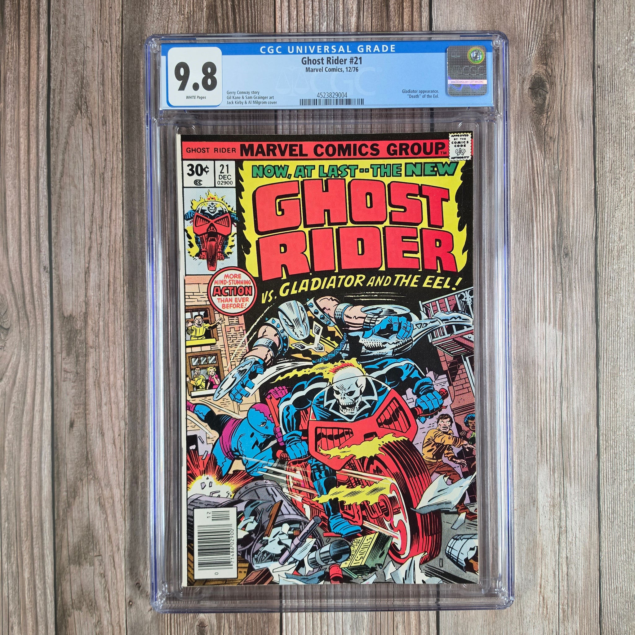 Ghost Rider #21 CGC 9.8 WP Cover art by Jack Kirby & Al Milgrom