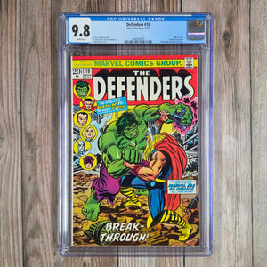 Defenders #10 CGC 9.8 WP "Avengers/Defenders War" part 6 (cert 4007)