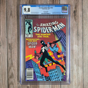 Amazing Spider-Man #252 CGC 9.8 WP 1st appearance of Spider-Man's black costume, From the Winters Collection with COA NEWSSTAND EDITION (cert 9002)