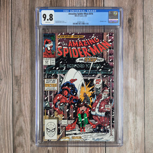 Amazing Spider-Man #314 CGC 9.8 WP Classic Christmas-themed Spider-Man cover by Todd McFarlane (Cert 1008)