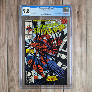 Amazing Spider-Man #317 CGC 9.8 WP CLASSIC Cover art by Todd McFarlane, 4th appearance of Venom(Cert 3016)