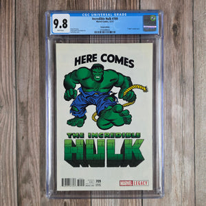 Incredible Hulk #709 CGC 9.8 WP "T-Shirt" Variant Cover art by Jack Kirby, Return to Planet Hulk: Part 1 (Cert 9025)