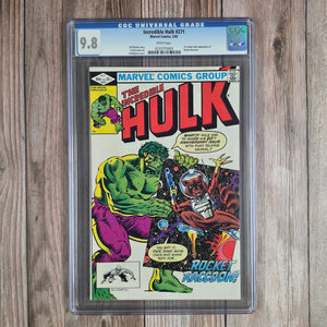 Incredible Hulk #271 CGC 9.8 WP 2nd Appearance and 1st Cover of Rocket Raccoon, 1st Appearances of Lylla, Judson Jakes, Wal Rus and Blackjack O'Hare  (Cert 5003)
