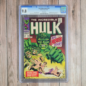 Incredible Hulk #102 CGC 9.8 WP Origin of Hulk retold (Cert 8003)*Trade Avail.