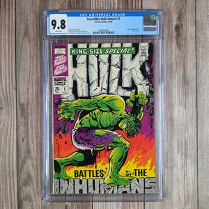Incredible Hulk Annual #1 CGC 9.8 WP ICONIC Cover art by Jim Steranko and Marie Severin (Cert 6005) *Trade Avail.