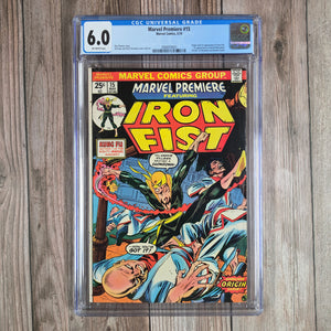 Marvel Premiere #15 CGC 6.0 1st appearance and origin of Iron Fist, Daniel Rand (cert 9001)*