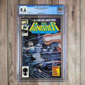 Punisher Limited Series #1 CGC 9.6 WP ICONIC Cover Art by Mike Zeck, 1st  Solo Punisher Series NEWSSTAND EDITION (Cert 3003)