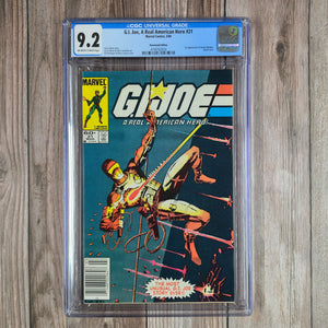 G.I. Joe: A Real American Hero #21 CGC 9.2 1st appearance of Storm Shadow, NEWSSTAND EDITION (Cert 2024)