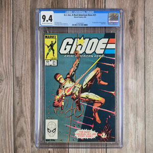 G.I. Joe: A Real American Hero #21 CGC 9.4 1st appearance of Storm Shadow  (Cert 2023)