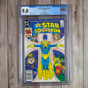 All-Star Squadron #47 CGC 9.0 WP Cover art by Todd McFarlane, Origin of Dr. Fate,  NEWSSTAND EDITION (Cert 2008)