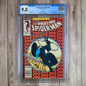 Amazing Spider-Man #300 CGC 9.0 ICONIC Cover by Todd McFarlane, 1st full appearance of Venom, NEWSSTAND EDITION (Cert 2011)