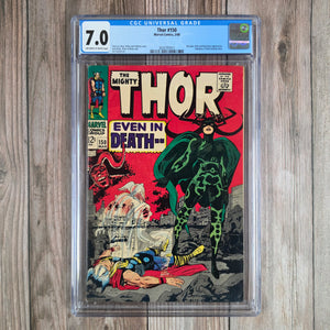 Thor #150 CGC 7.0 1st Cover Appearance of Hela, Origin of the Inhumans, Origin of Triton (Cert 7011)