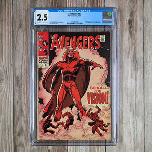 Avengers #57 CGC 2.5 1st appearance of Vision (Cert 0002)