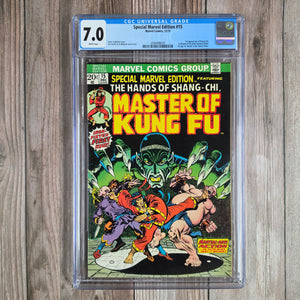Special Marvel Edition #15 CGC 7.0 WP 1st appearance of Shang-Chi, the Master of Kung-Fu (cert 8020)