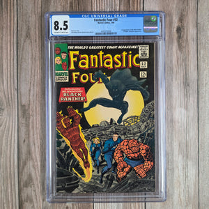 Fantastic Four #52 CGC 8.5 1st appearance of Black Panther (T'Challa) (Cert 5004)