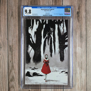 Department of Truth #1 CGC 9.8 WP Variant Cover P by Werther Dell'Edera Sanctum Sanctorum Comics exclusive. "Virgin" cover (Cert 7021)