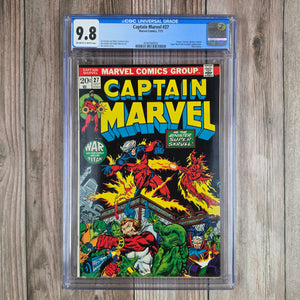 Captain Marvel #27 CGC 9.8 2nd appearance of Drax the Destroyer (cert 0022)