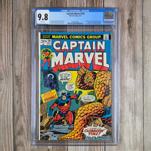 Captain Marvel #26 CGC 9.8 WP 1st cover and 2nd appearance of Thanos (cert 0021)