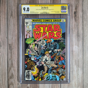 Star Wars #2 CGC 9.0 SS Howard Chaykin, Steve Leialoha, 1st appearance of Obi Wan Kenobi, in story (cert 8011)