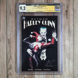 Batman: Harley Quinn #nn CGC 9.2 SS Paul Dini, Alex Ross, & Aaron Sowd, 1st appearance of Harley Quinn in the main DC comic book storytelling universe (cert 5004)