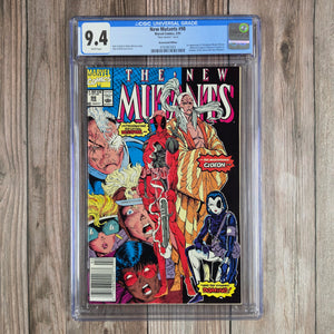 New Mutants #98 CGC 9.4 Mark Jewelers 1st appearance of Deadpool, a subject of the Weapon X program (ceert 7001)