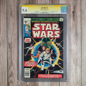 Star Wars #1 CGC 9.6 News Stand SS Howard Chaykin 1st Darth, Luke, Leia and more! (cert 6005)