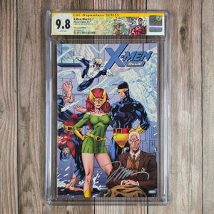 X-Men: Blue #1 CGC 9.8 SS Jim Lee, 1:1000 Variant cover art by Jim Lee (cert 4001)