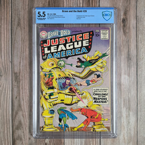 Brave and the Bold #29 CBCS 5.5 2nd team appearance of Justice League of America (cert 001)