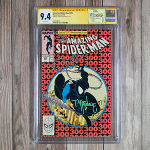 Amazing Spider-Man #300 CGC 9.4 WP SS Todd McFarlane, 1st full appearance of Venom (cert 8002)