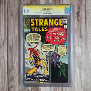 Strange Tales #110 CGC 8.0 SS Dick Ayers, Stan Lee, 1st appearance of Doctor Strange (cert 7001) *Trade Avail.