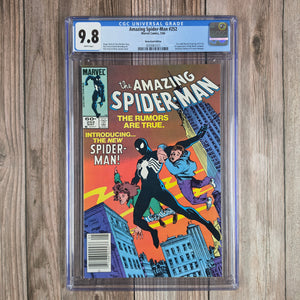 Amazing Spider-Man #252 CGC 9.8 News Stand WP 1st appearance of Spider-Man's black costume (cert 1015)