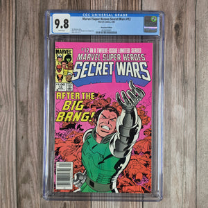 Marvel Super Heroes Secret Wars #12 CGC 9.8 Newsstand WP Final issue of series (cert 0001)