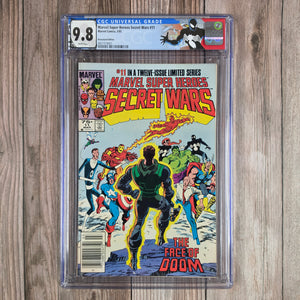 Marvel Super Heroes Secret Wars #11 CGC 9.8 News Stand WP Doctor Doom's scarred face is healed (cert 9001)