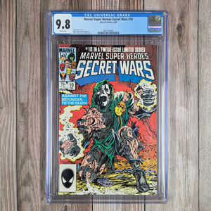 Marvel Super Heroes Secret Wars #10 CGC 9.8 WP Iconic Cover Art by Mike Zeck Doctor Doom Appearance (Cert 8002)