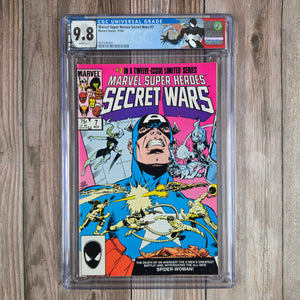 Marvel Super Heroes Secret Wars #7 CGC 9.8 WP 1st full appearance of Spider-Woman, Julia Carpenter (cert 0004)
