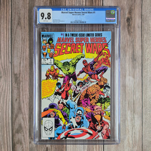 Marvel Super Heroes Secret Wars #1 CGC 9.8 WP 1st cameo appearance of the Beyonder as a white light and a voice (cert 5021)