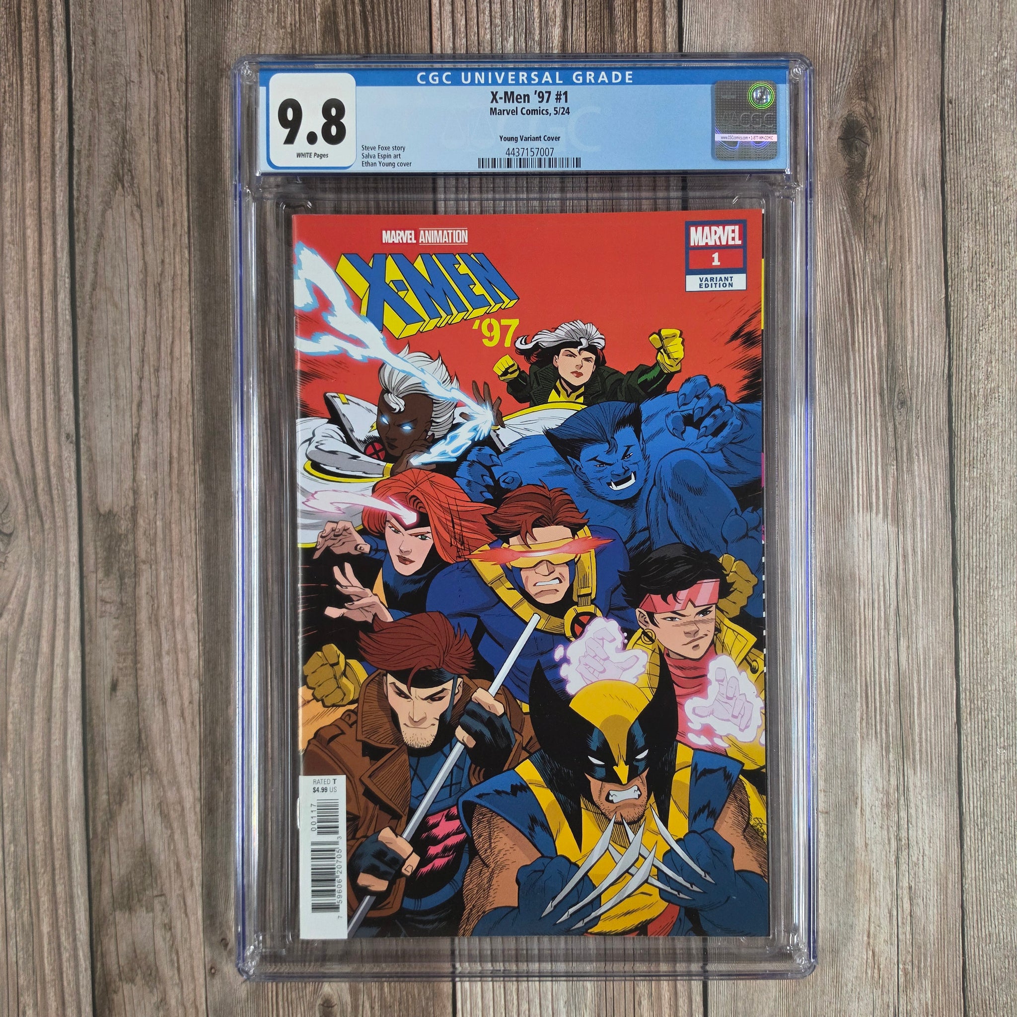 X-Men 97' #1 CGC 9.8 Young Variant Cover 1:25, Prelude to the