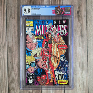 New Mutants #98 CGC 9.8 1st appearance of Deadpool, a subject of the Weapon X program (cert 7004)