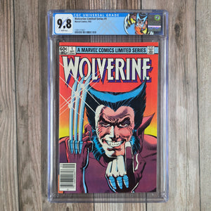 Wolverine Limited Series #1 CGC 9.8 WP Newsstand Edition First solo Wolverine title (cert 1007)