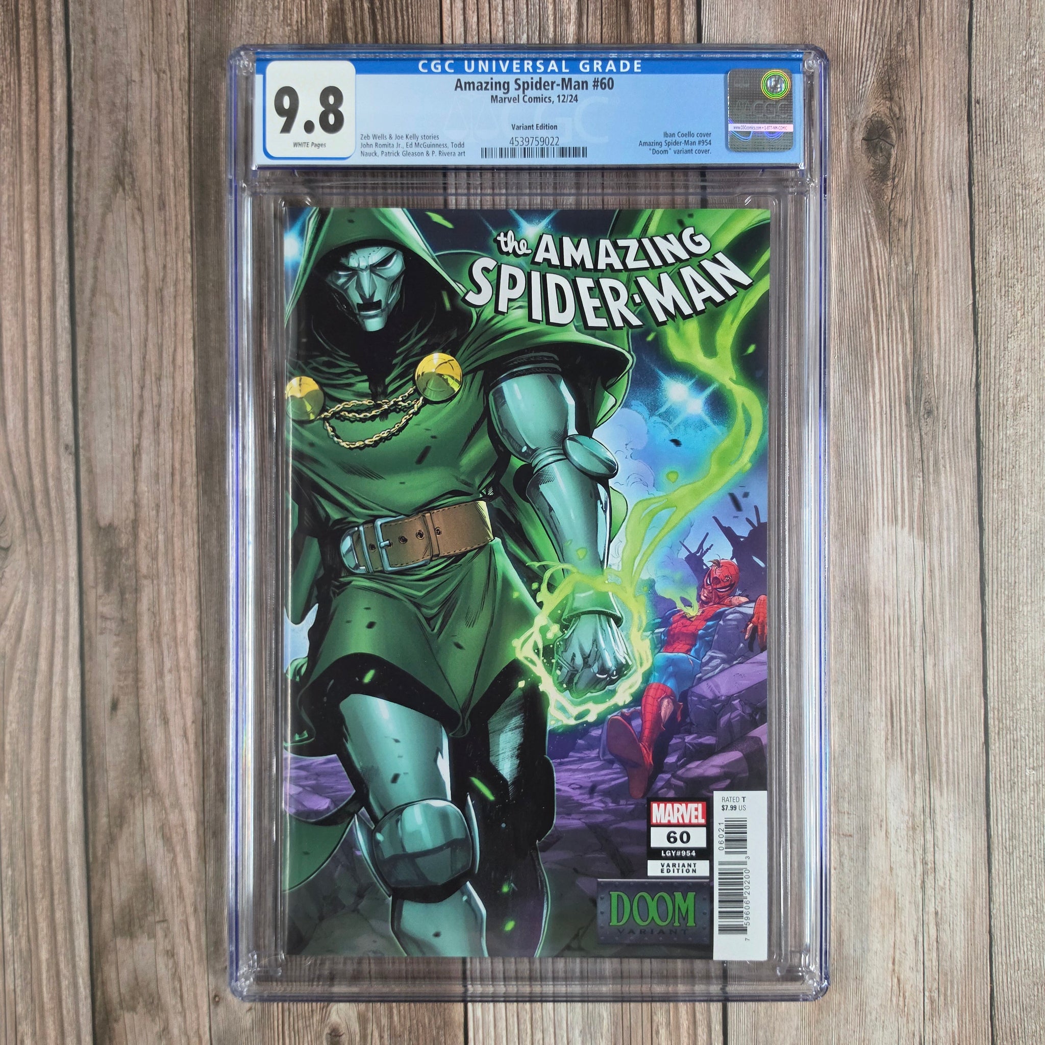 Amazing Spider-Man #60 CGC 9.8 Variant Edition, Final issue of Zeb