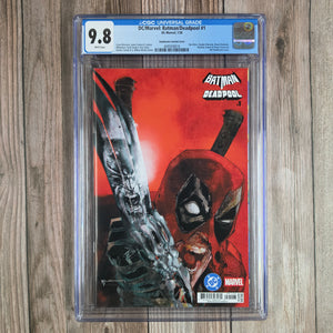 Marvel/DC: Deadpool/Batman #1 CGC 9.8 Sienkiewicz Variant Cover, Cover art inspired by The Incredible Hulk #340