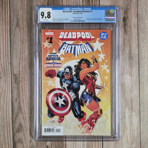 Marvel/DC: Deadpool/Batman #1 CGC 9.8 Dodson Variant Cover, 1st appearance of Logo, a mash-up of Wolverine and Lobo (cert 0013)