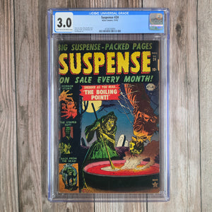 Suspense #24 CGC 3.0 Stan Lee story (cert 4009)