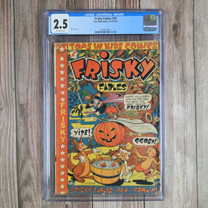 Frisky Fables #39 CGC 2.5 Halloween cover art by L. B. Cole (cert 4011)
