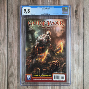 God of War #1 CGC 9.8 WP 1st Appearance of Kratos in Comics, LOW PRINT (Cert 2004)