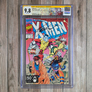 X-Men #1 CGC 9.8 WP Custom Label, SS Signed by Stan Lee, Chris Claremont, and Jim Lee Variant Cover B Gambit Cover 1st Appearance of the Acolytes (Cert 0011)